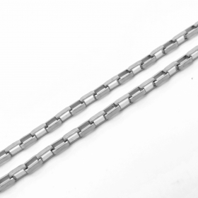 10 meters Stainless Steel Venitian Box Chain 2.0x3.5mm