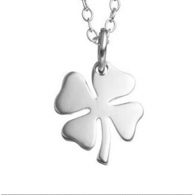 5pcs Stainless Steel Four Leaf Clover Pendant