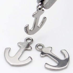 100PCS 9x12mm Stainless steel Anchor Pendant charm