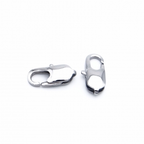 10PCS 316L Stainless steel Square lobster clasp 12mm