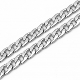 10 meters Stainless steel Curb chain flat 5.5X7.4mm