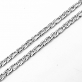 10 meters Stainless steel Figaro Chain 3mm wide