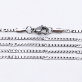 10PCS/lot Inox 1.8mm curb chain with engrave design, nacklace 1