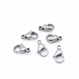 100PCS Stainless steel Trigger lobster clasp 12mm