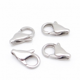 10PCS Stainless steel Long Trigger lobster clasp 15mm