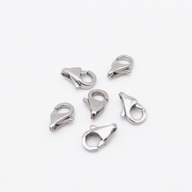 10PCS Stainless steel Long Trigger lobster clasp 11mm