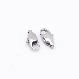 10PCS 316L Stainless steel Square lobster clasp 11mm