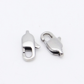 10PCS Stainless steel Square lobster clasp 13mm