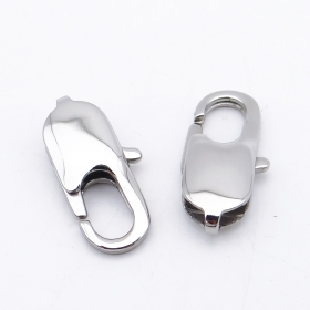 10PCS 316L Stainless steel Square lobster clasp 18mm