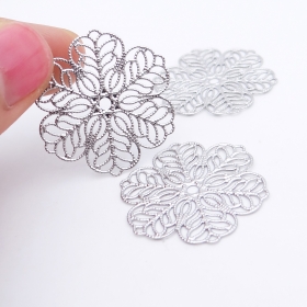 100PCS Stainless steel 304 pattern charm 30x1mm