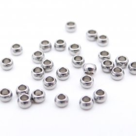 1000PCS 2X1MM Stainless steel 304 crimp beads round