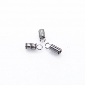 100PCS ID2.5xL10MM Stainless steel Spring cord connector