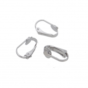 100PCS Stainless steel earring findings 16x9mm