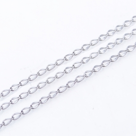 10 Meters Stainless steel 0.5mm fashion jewellery chain