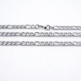 10PCS/lot Stainless Steel Figaro Chain1.6mm wire necklace20 inch