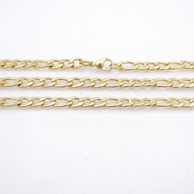 10PCS/lot Stainless Steel Figaro Chain1.6mm wire necklace 20"