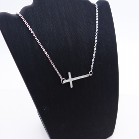 Stainless steel fashion nackalce with cross charm 18inch