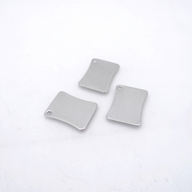 500PCS Stainless steel 304 18x13mm square shape charm