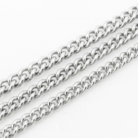 10 meters Stainless Steel Curb Chain 6x7mm link