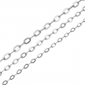 10 Meters Stainless steel Cross chain long link1.8x2.5mm