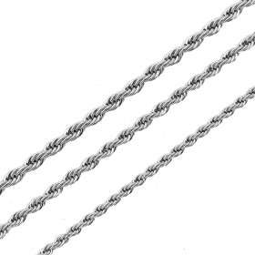 10 Meters Lot size 2.0MM ring Stainless steel twist chain