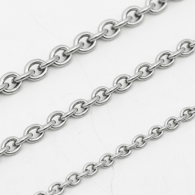 10 Meters stainless steel cross cable chain 2x2.5mm link
