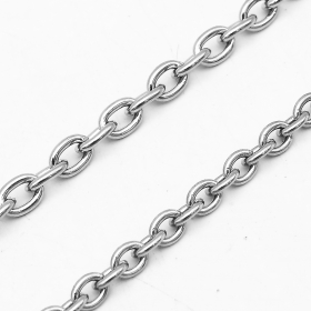 10 Meters Stainless steel cross cable chain 4x6mm link