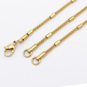 10PCS/lot Stainless steel necklace 1.9mm chain wire,20 inch gold