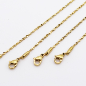 10PCS/lot Stainless steel fashion necklace1.5mm chain wire