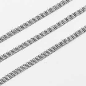 10 meters Stainless steel 3mm flat net chian
