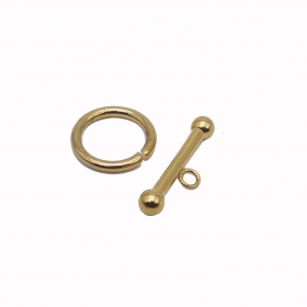 10set Stainless steel 304 toggle clasp in gold vacuum plating