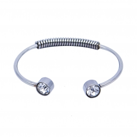 10 PCS Stainless steel bangle with spring wire