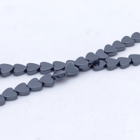 10Strands/Lot Non Magnetic Hematite Heart 6MM Approx 16"