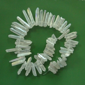 16" Strand Titanium Quartz Crystal sticks