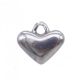 10PCS stainless steel heart pendant charms 11x12mm