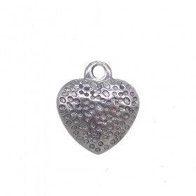 10PCS stainless steel heart pendant charms 13x12mm