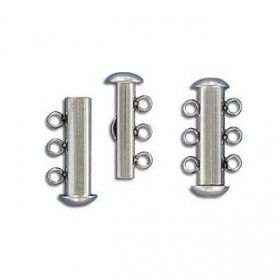 10pcs/lot 3 row side stainless steel clasp 20x10mm