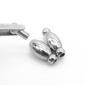 1pcs Stainless steel magnetic clasp 3mm hole