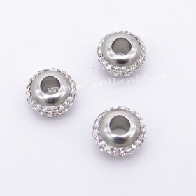10pcs 3.8mm Crystal Spacer Beads Charms for DIY Bracelet