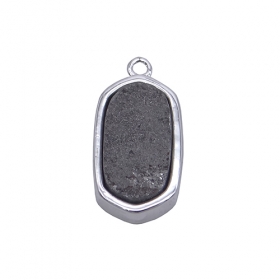 1pcs Crystal drusy mix colors pendant in silver edge