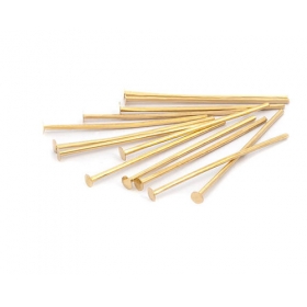100pcs stainless steel head pin gold filled steel base head pin
