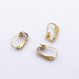 10pcs earring part steel jewelry finding in gold vacuum plated