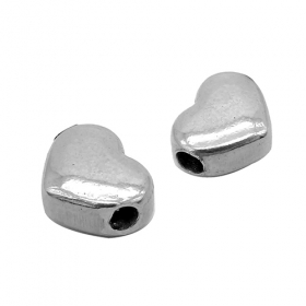 10pcs heart spacer beads spacer connector stainless steel