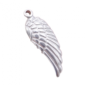 60pcs angle wing pendant wing charm stainless steel