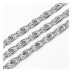 10meters/lot scroll Chain1.0mm wire 4.4x11mm link for DIY chain