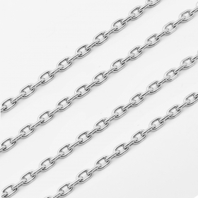 10 meters/lot cross chain small link stainless 1.5x2.5mm link