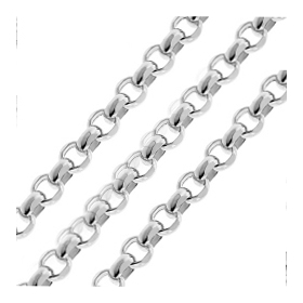10meters/lot 304 stainless steel Rolo chain 3.2mm