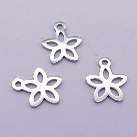 100pcs/lot stainless steel jewellery pendant charms