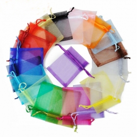 100 pcs 7x9 cm Organza Bags Jewelery Pouches Gift Packaging Bags