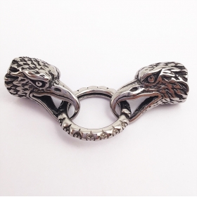 1pcs 316 Stainless Steel bracelet Findings，Eagle's Head 
